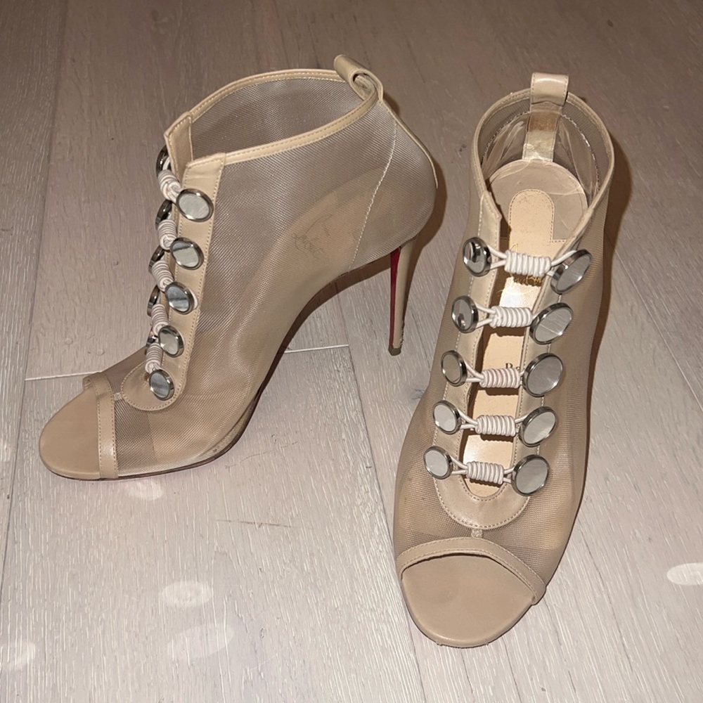 Christian Louboutin Mesh Booties